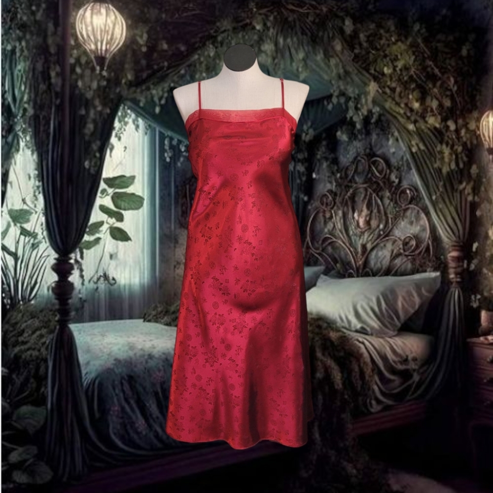 Red Satin Negligee